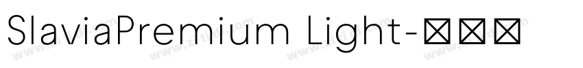 SlaviaPremium Light字体转换